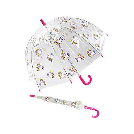 Susino parapluie cloche transparente enfant - imprimé dinosaures ombrello classico, 60 cm, multicolore
