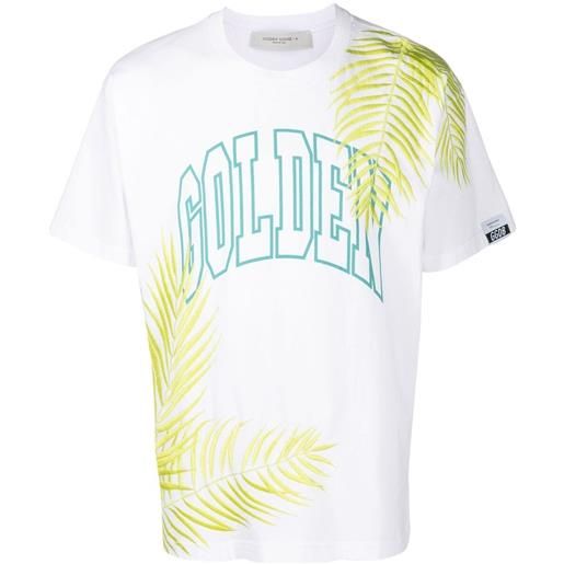 Golden Goose t-shirt golden con stampa - bianco