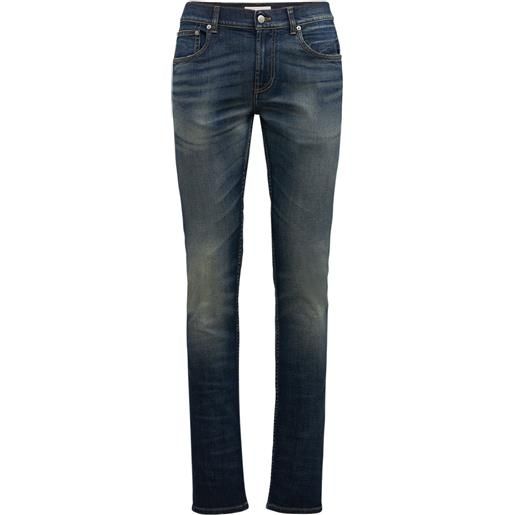 ALEXANDER MCQUEEN jeans in denim di cotone stonewashed