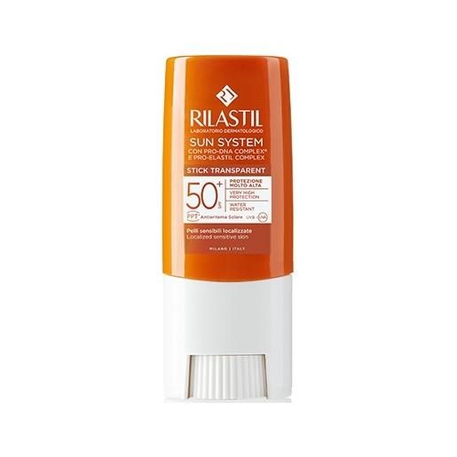 Rilastil sun protect stick trasparente spf50+ 8,5ml