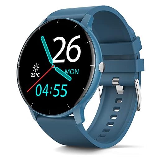 TAOPON smartwatch per android ios ip67 impermeabile con touch screen, orologio digitale fitness tracker, cardiofrequenzimetro monitor pressione sanguigna contapassi activity watch
