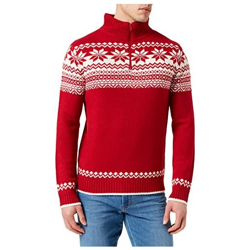 Brandit Brandit troyer norweger, maglione uomo, rosso (red), 4xl