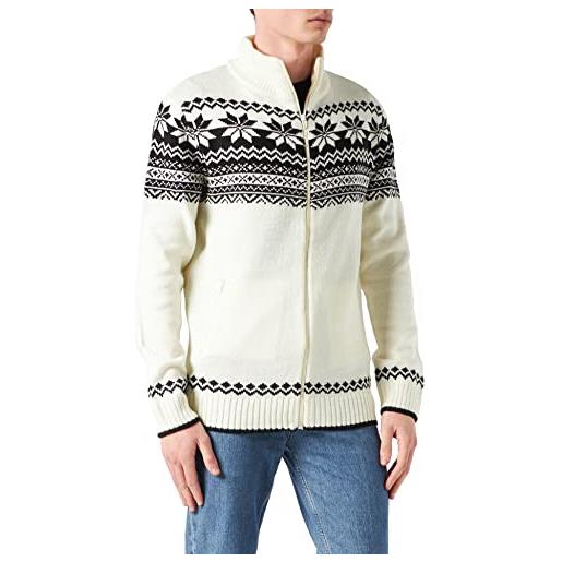 Brandit Brandit cardigan norweger, maglione cardigan uomo, bianco (white), 4xl