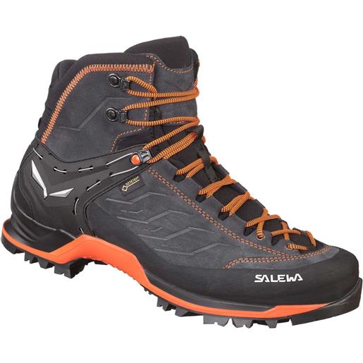 SALEWA trekking scarpe salewa mountain trainer mid gore-tex® scarponi uomo nero/arancione