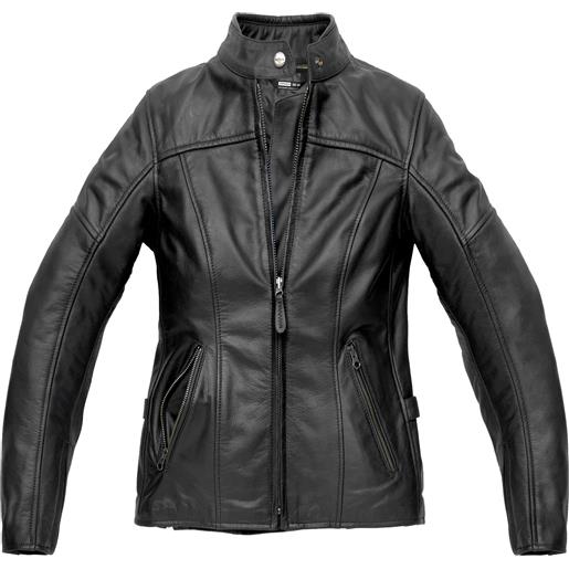 Spidi giacca in pelle mack donna colore nero | spidi | p215-026