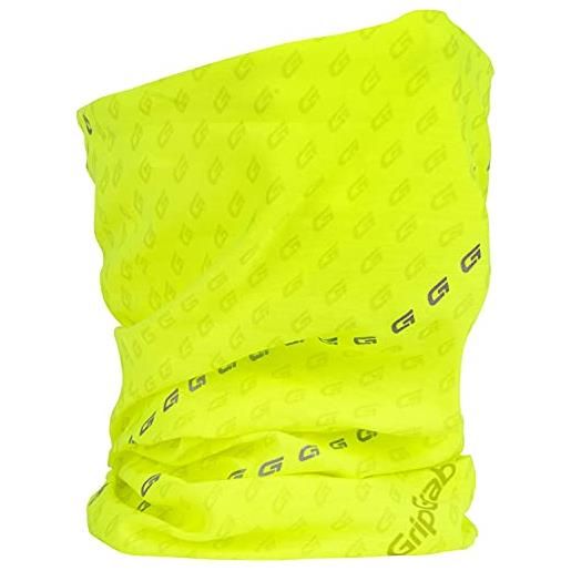 GripGrab multifunctional reflective hiviz, copricapo da ciclismo unisex adulto, giallo neon, taglia unica