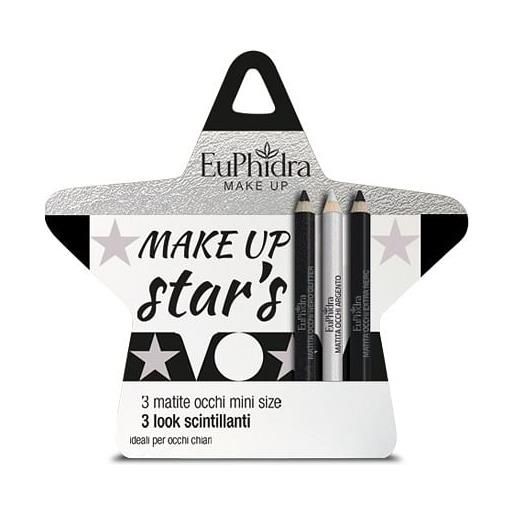 Euphidra cofanetto make up star's occhi chiari 2 matite blu + 1 matita argento
