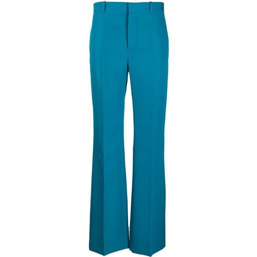 Balenciaga pantaloni sartoriali taglio straight - blu