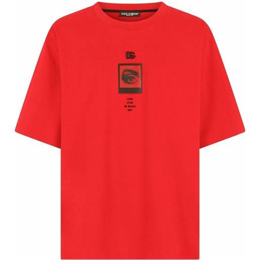 Dolce & Gabbana t-shirt con stampa - rosso