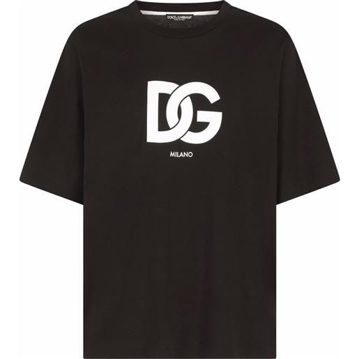 Dolce & Gabbana t-shirt con logo dg - nero