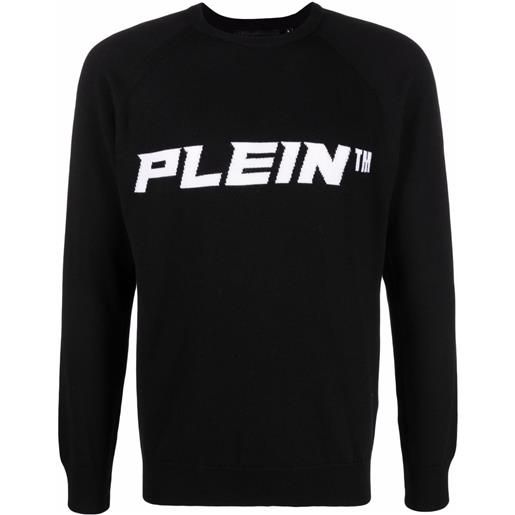 Philipp Plein maglione girocollo con stampa - nero