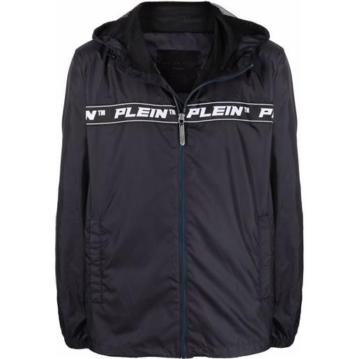 Philipp Plein giacca a vento con stampa - blu