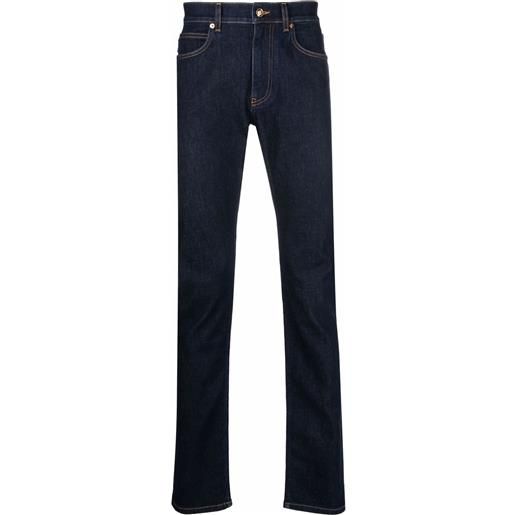 Versace jeans slim con vita media - blu
