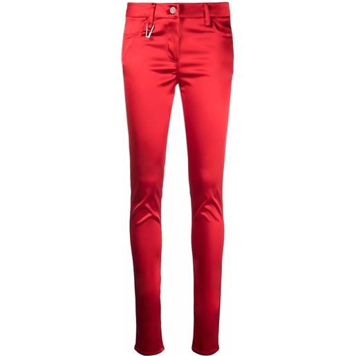 1017 ALYX 9SM pantaloni con zip deville - rosso
