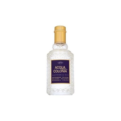 4711 acqua colonia saffron & iris eau de cologne unisex 50 ml
