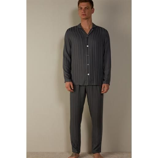 Intimissimi pigiama lungo in tela di modal grigio