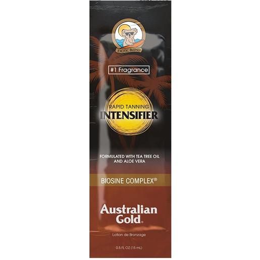 Australian Gold rapid tanning intensifier lotion 15ml latte solare corpo no protezione, preparatore abbronzatura