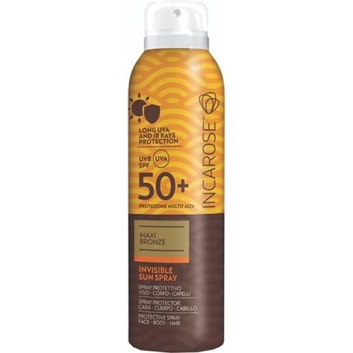 Incarose maxi bronze invisible sun spray spf50+ 150 ml