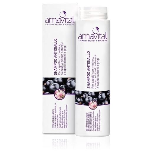 Amavital shampoo antigiallo capelli biondi e bianchi 250 ml