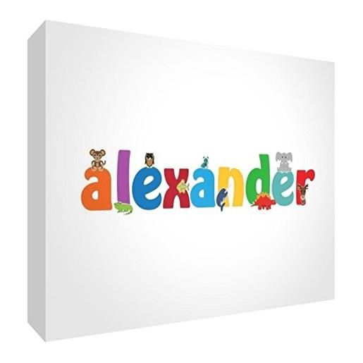 Little Helper alexander-a5blk-15de - decorazione per neonato, con brillantini, 15 x 21 x 2 cm