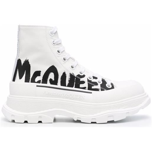 Alexander McQueen sneakers alte tread slick - bianco