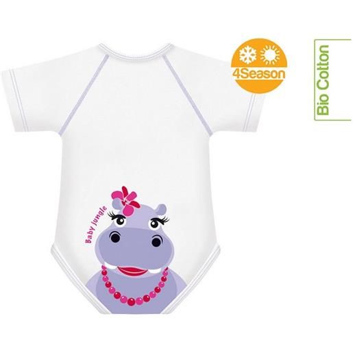 J Bimbi baby jungle - body neonato 0-36 mesi bimba fantasia ippopotamo, 1 body