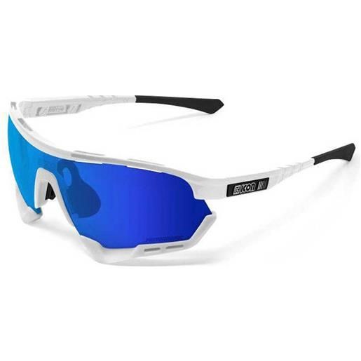 Scicon aerotech scnxt glasses photochromic sunglasses bianco photocromic blue mirror/cat1-3