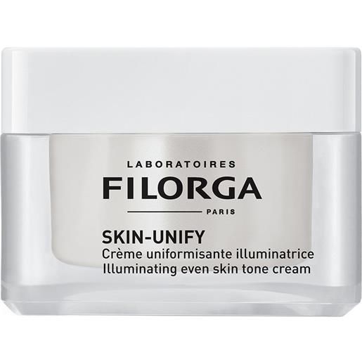 Filorga skin-unify crème 50ml tratt. Viso 24 ore antimacchie, tratt. Viso 24 ore illuminante