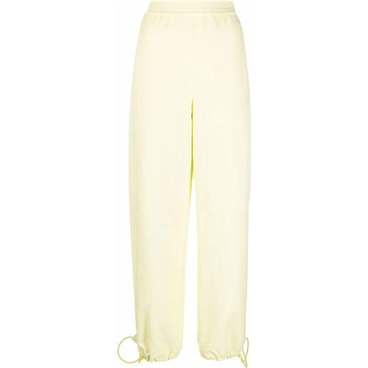 Stella McCartney pantaloni sportivi con coulisse - giallo