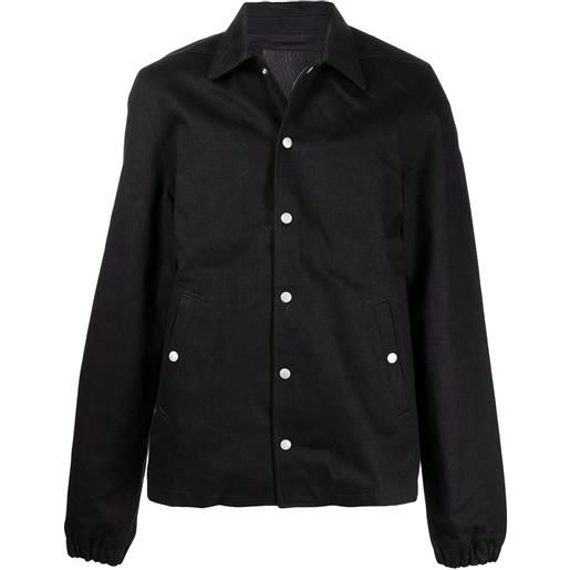 Rick Owens DRKSHDW giacca-camicia con bottoni automatici - nero