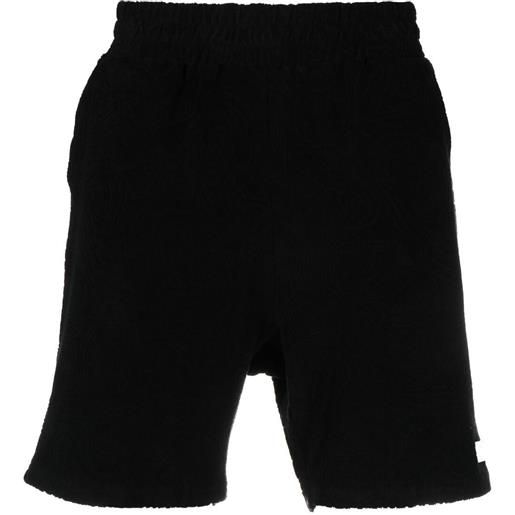 032c shorts con applicazione - nero