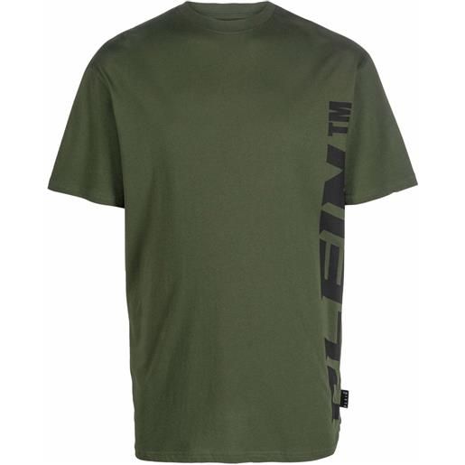 Philipp Plein t-shirt a girocollo con stampa - verde
