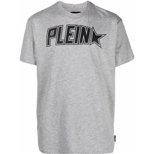 Philipp Plein t-shirt plein star con stampa - grigio