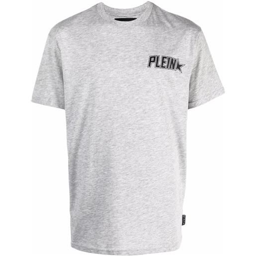 Philipp Plein t-shirt plein star con stampa - grigio