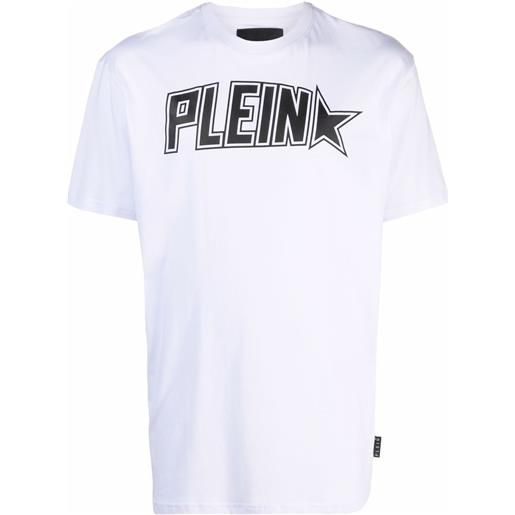 Philipp Plein t-shirt plein star con stampa - bianco