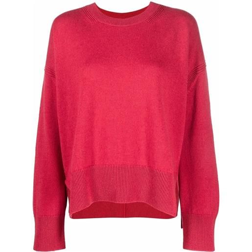 Barrie maglione con spacco laterale - rosso