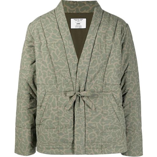 Maharishi giacca con nodo in vita - verde