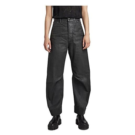 G-STAR RAW women's eve 3d wide leg jeans, nero (pitch black d20084-d182-a810), 32w / 32l