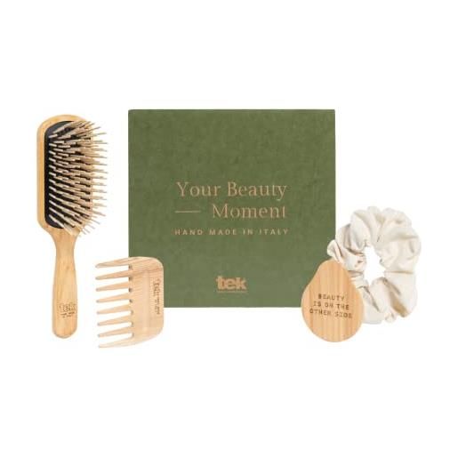 Tek - beauty gift box - set per lo styling per capelli lunghi - made in italy