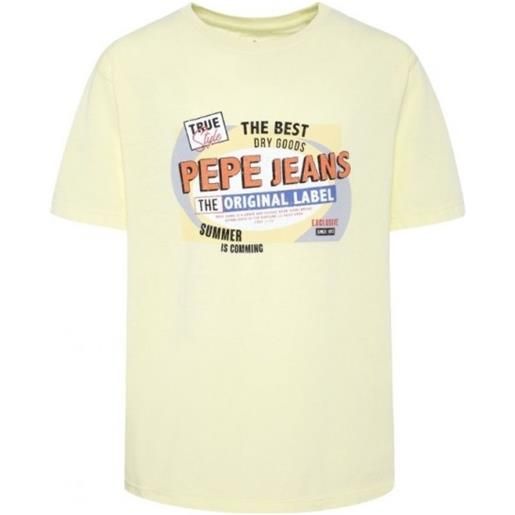 Pepe jeans jr greg t-shirt stampa vintage bimbo