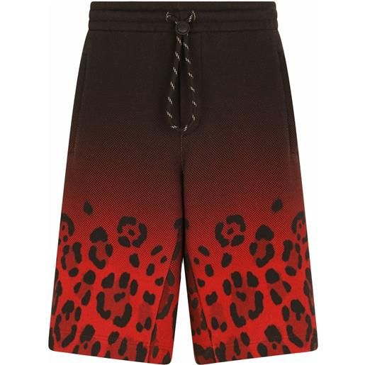 Dolce & Gabbana shorts con stampa - rosso