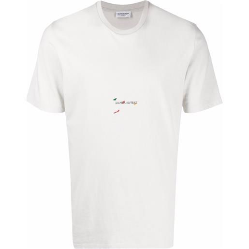 Saint Laurent t-shirt col rond (volume class) x bruno v. Roels - toni neutri