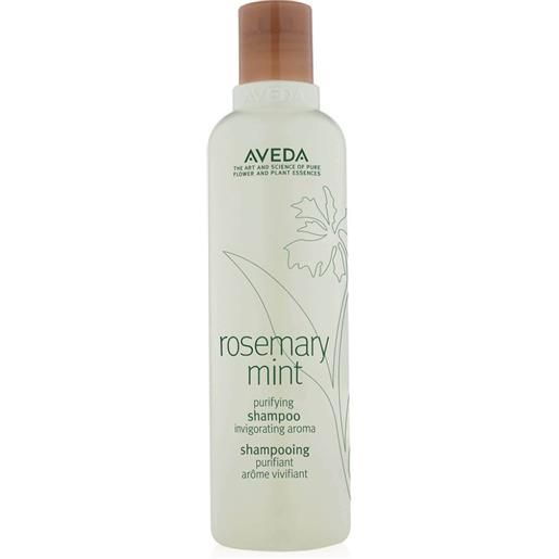 Aveda rosemary mint purifying shampoo 250ml - shampoo purificante menta e rosmarino capelli sottili
