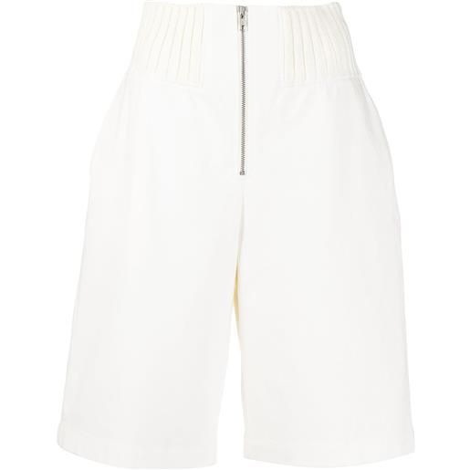 Dion Lee shorts a coste racer - bianco
