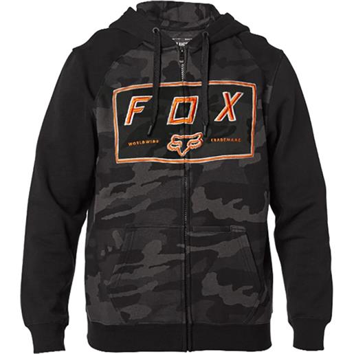 FOX felpa fox badger camo zip nero camo