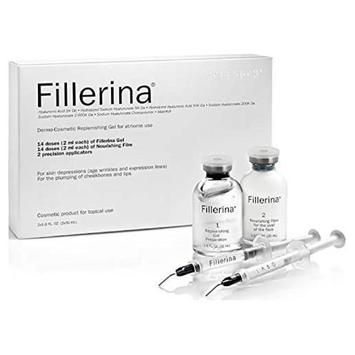 Fillerina plus - trattamento riempitivo dermo-cosmetico ad uso domestico, con 8 acidi ialuronici, grado 5, per il trattamento di rughe profonde