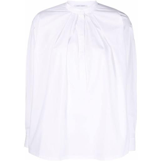 Alberta Ferretti camicia con colletto alla coreana - bianco