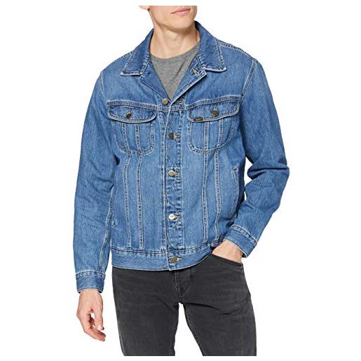 Lee rider jacket giacca, blu (camden lavato), s uomo