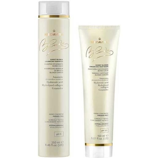 Medavita blondie sunset blonde shampoo + maschera