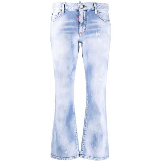 Dsquared2 jeans svasati crop - blu